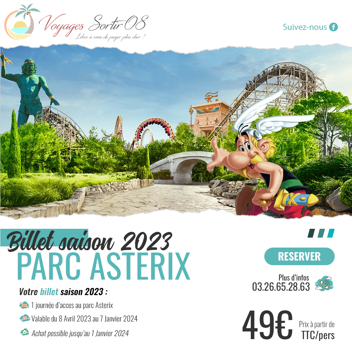 Parc Astérix : Profitez de cette exclu web et réservez vos billets à tarif  réduit