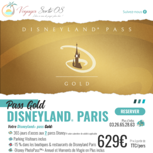 Pass Annuel Disneyland® Paris "Gold"